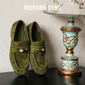 ·彩络·绒面乐福鞋 女2026新款 英伦风小皮鞋 MD女鞋 平底单鞋 一脚蹬