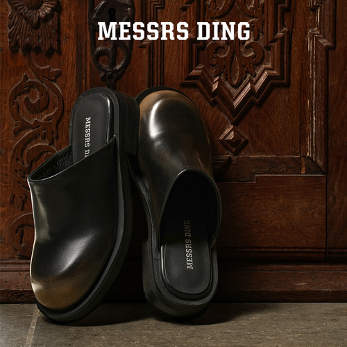MESSRSDING复古设计感包头拖鞋