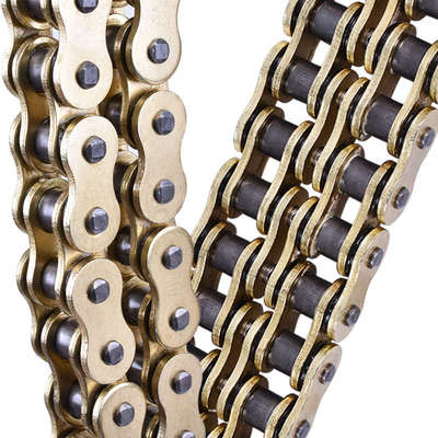 顺峰摩托车链条CB400链条428 520 525 530HO金色油封链条加厚通用