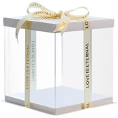 透明生日蛋糕盒子 4寸6寸8寸10寸12寸单层双层加高烘焙透明盒商用