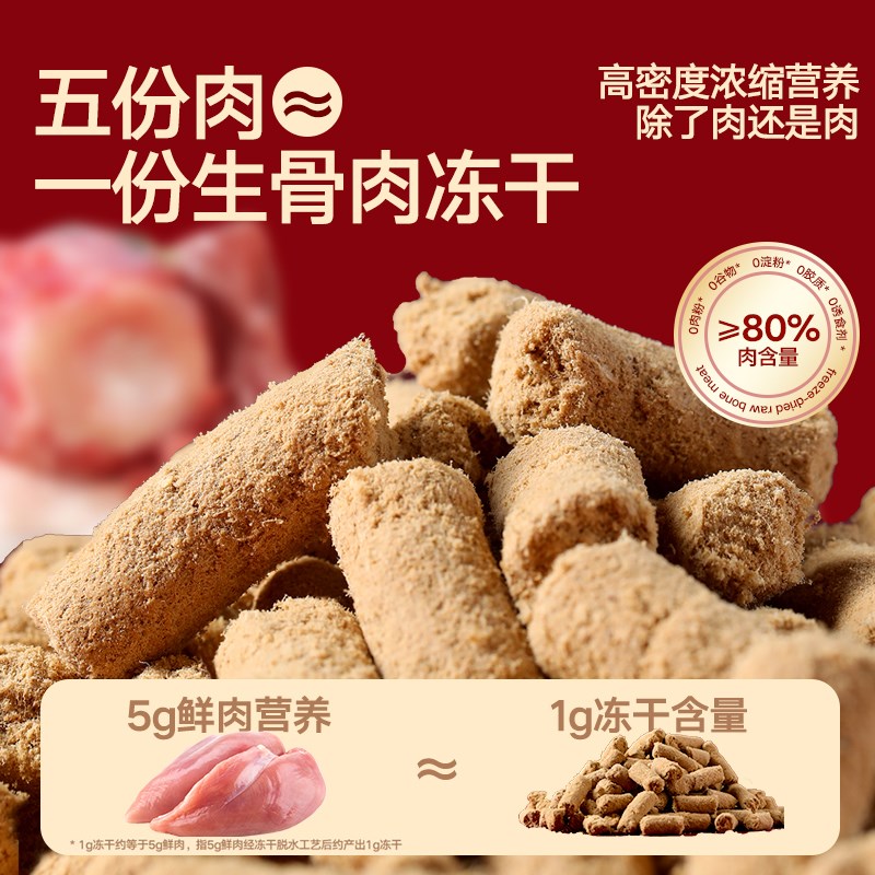 城市理享主食冻干生骨肉猫咪营养幼猫成猫鸡肉冻干非零食全价猫粮