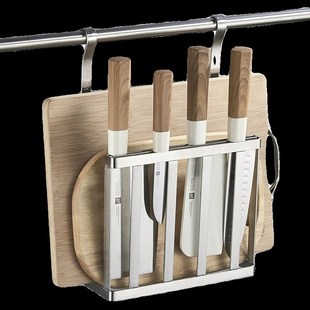 304不锈钢壁挂厨房刀架砧板案板切菜板刀板架一体置物架挂架