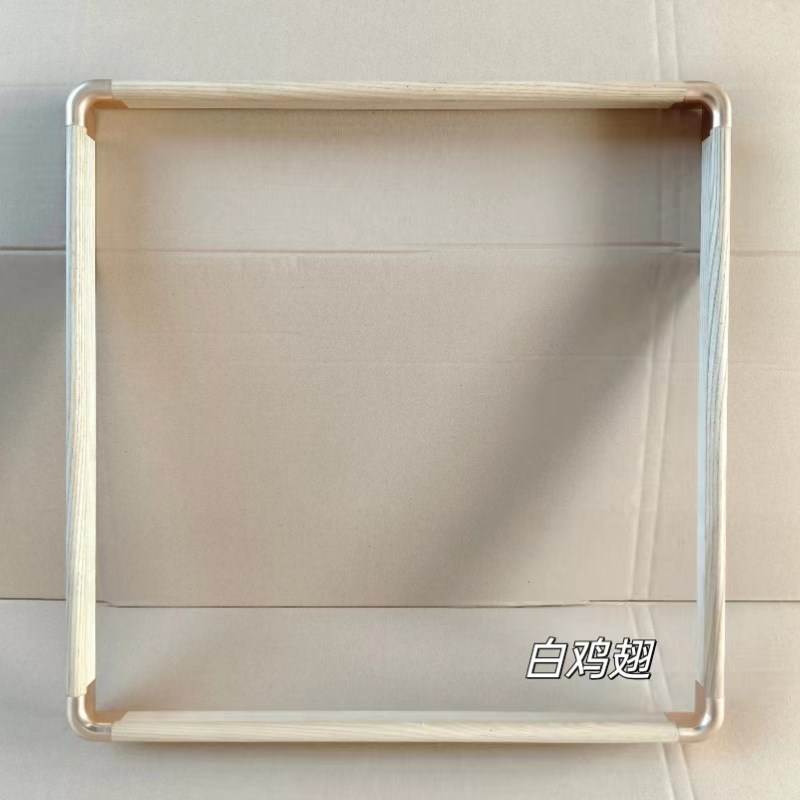 书法框圆铜角框装裱挂墙水墨字画实木正方形相框新中式国画框定制