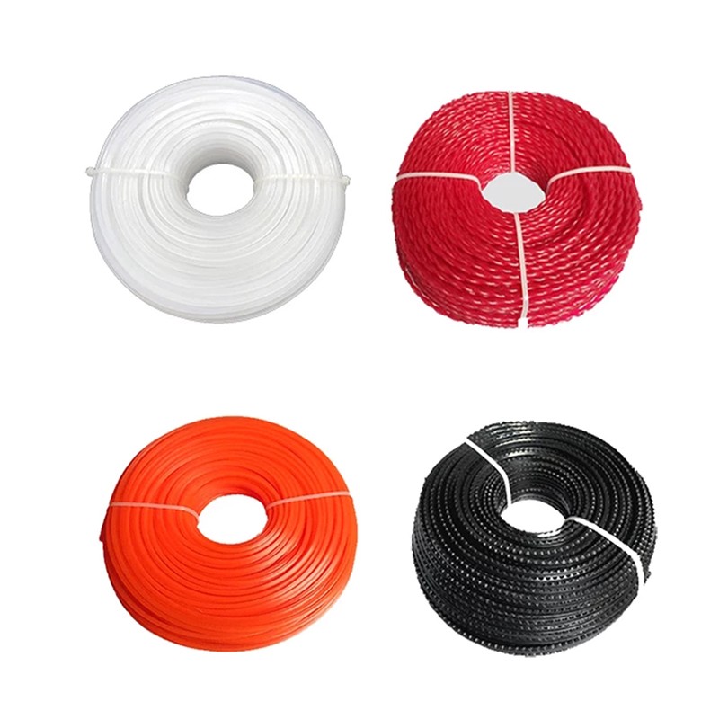 割灌机割草钢丝打草绳子打结2.4  2.6 3.0mm通用耐磨方形3个包邮