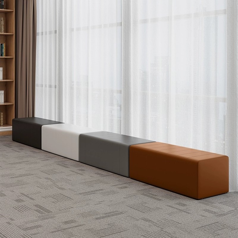 入户换鞋凳门口家用服装鞋店休息凳子长方形会展设计师长条沙发凳