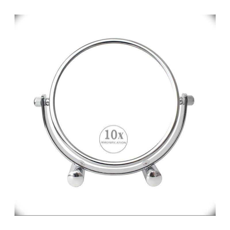 放大镜子50倍去黑头5倍10倍放大化妆镜台式化妆镜双面高清化妆镜
