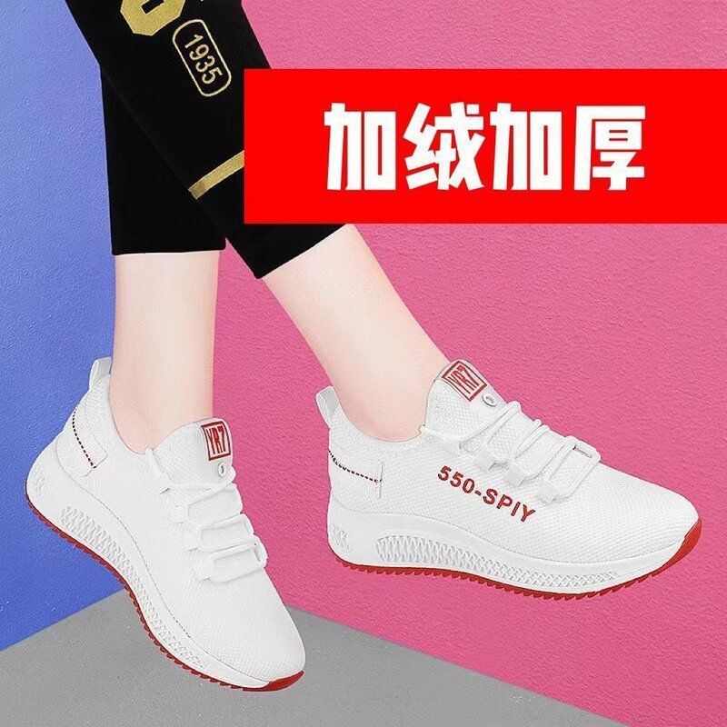 舒适新款女士运动鞋帆布鞋冬季