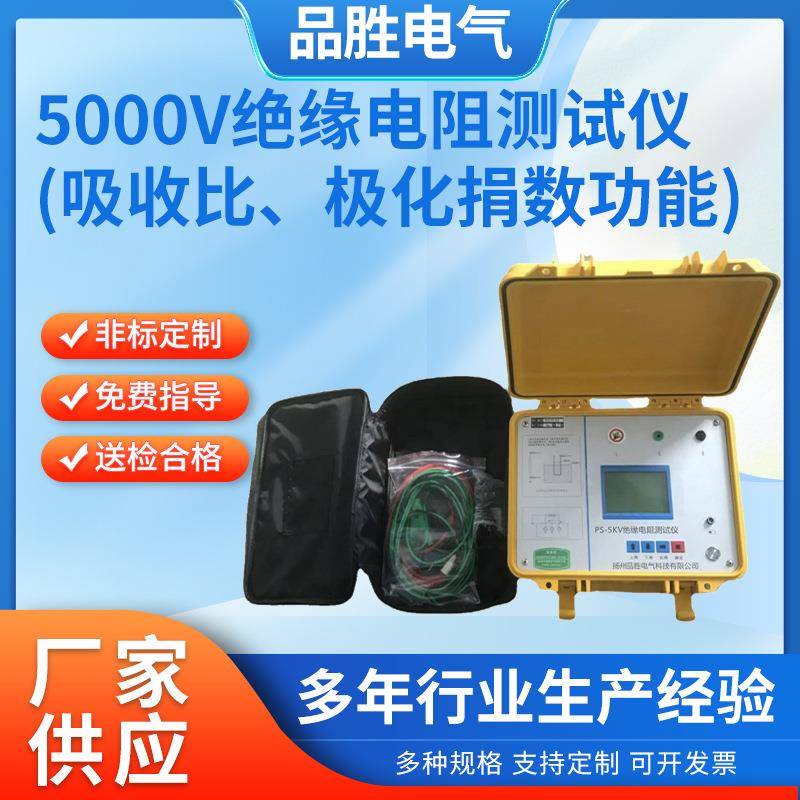 5000V数字绝缘电阻表吸收比极化指数绝缘电阻表数显高压兆欧表