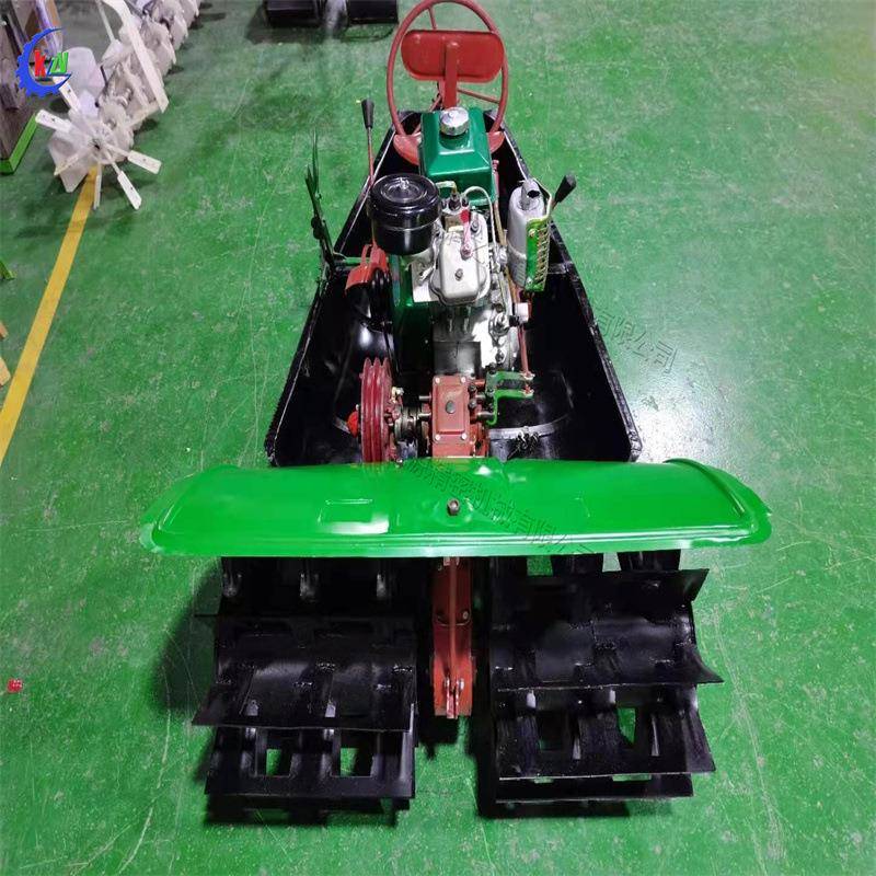 平原丘陵机耕船全齿轮传动水陆两用旋耕机湖区山区水田耕作机