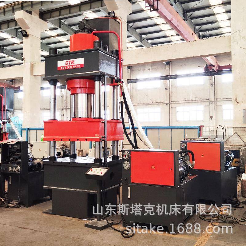 500T三梁四柱双联液压机漏粪板压制压力机树脂井盖热压油压机