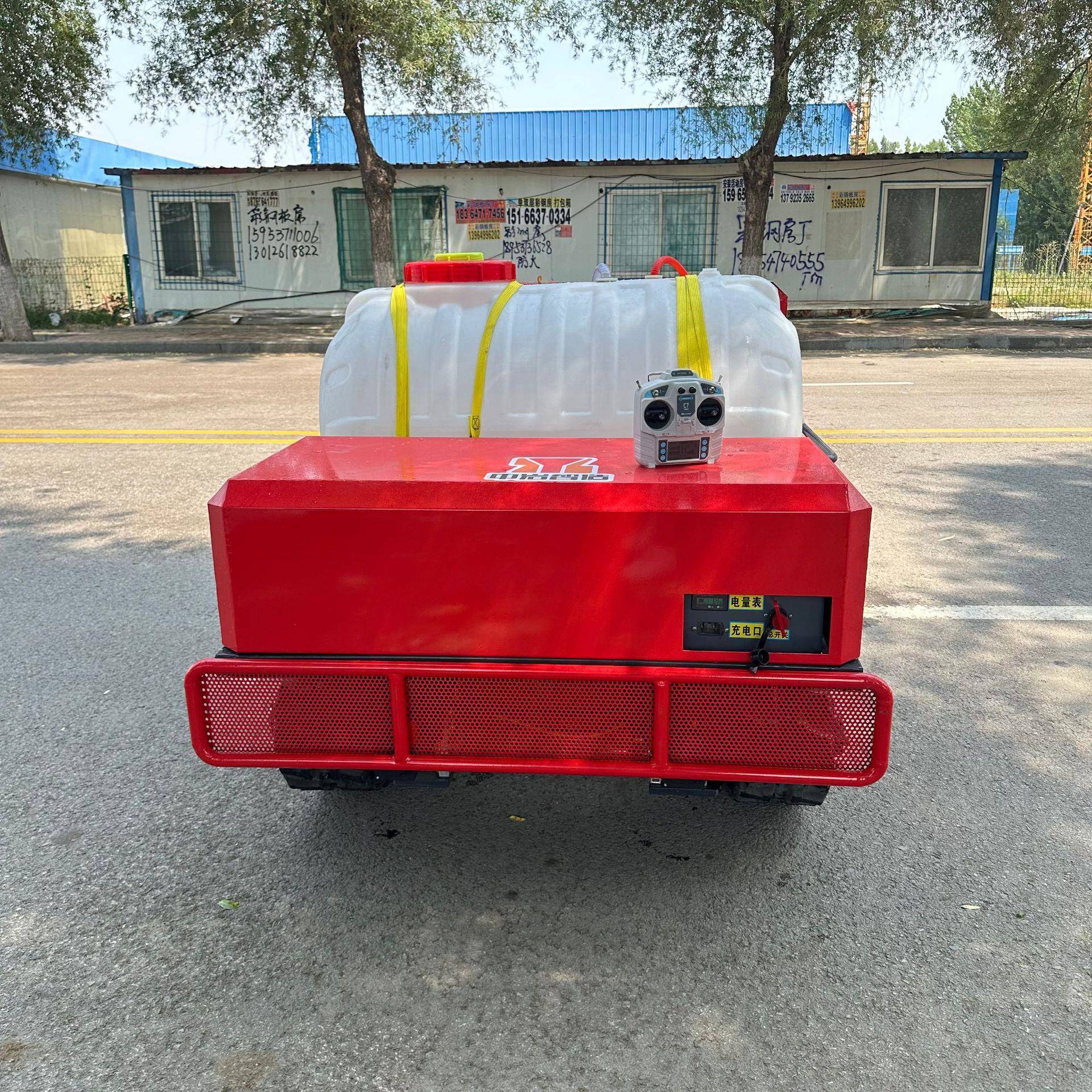 社区消杀遥控喷雾机自走果树喷雾机风送式果园果树电动打药机