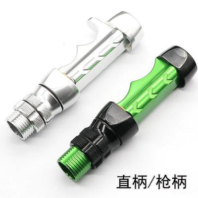 新款直销DIY全金属异形管式轮座配件直柄枪柄路亚竿卡座鱼线轮 鱼