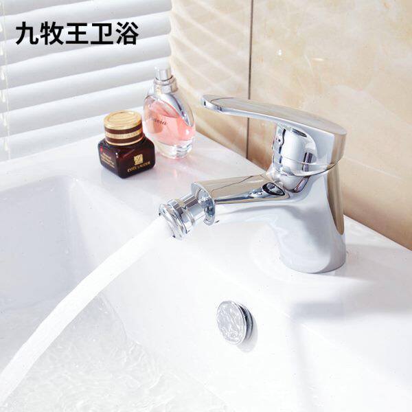 冷热面盆水龙头净身妇洗器全铜洗脸盆洗手卫生间浴室柜单孔旋转头