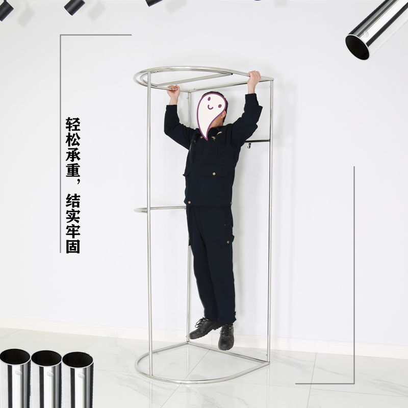 服装店试衣间户外简易移动换衣间落地可拆卸商场临时更衣室门帘