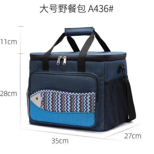 日式饭盒袋防水加厚多功能恒温袋手提袋牛津小号便当包户外野餐包