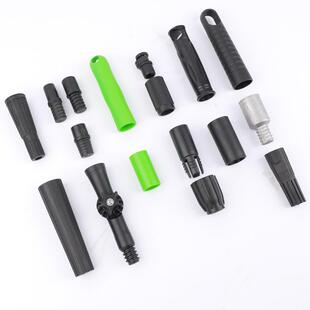 拖把杆配件伸缩杆配件塑料套管内锁环手柄帽美式铝合金螺纹头