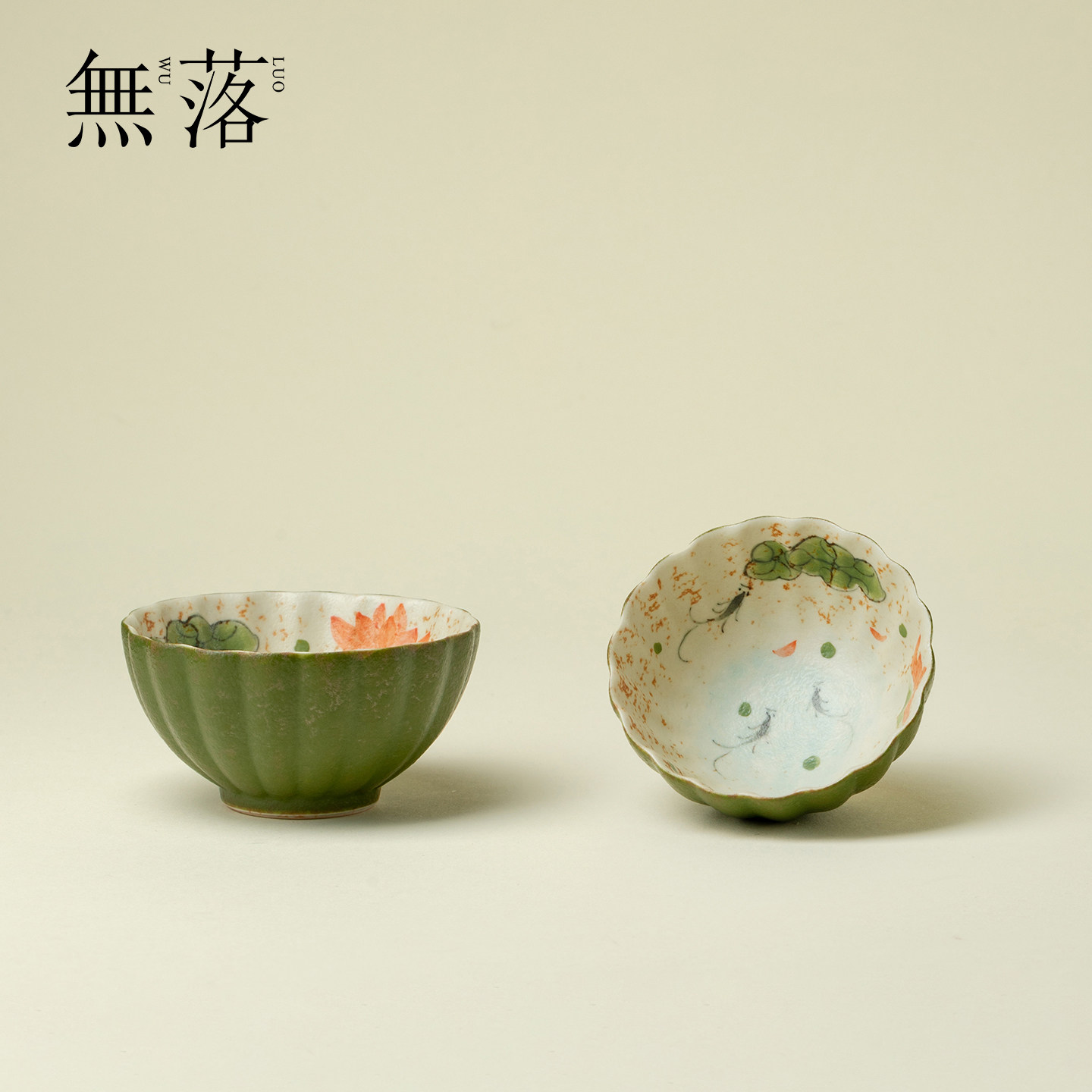 无落手绘荷鱼火石红菊瓣主人杯陶瓷精致茶杯高端功夫茶具主主人杯,餐饮具,茶杯,淘宝优惠券,粉丝福利购,淘宝优惠卷