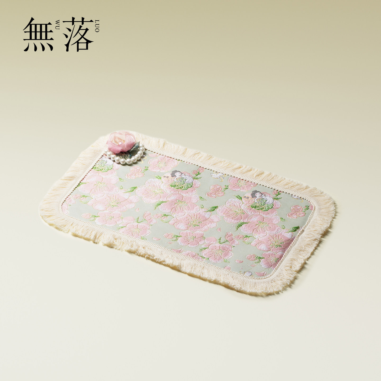 无落织锦缎面提花茶席精致创意手工流苏边茶桌布艺垫子隔热干泡席,居家布艺,茶席,淘宝优惠券,粉丝福利购,淘宝优惠卷