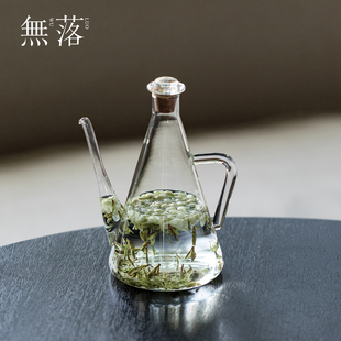 高硼硅玻璃冷泡壶日式 无落 创意家用透明冷萃壶多功能分享壶酒壶