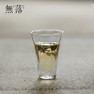 2025新款 无落 创意手工掐丝珐琅景泰蓝耐热品茗杯透明玻璃主人杯