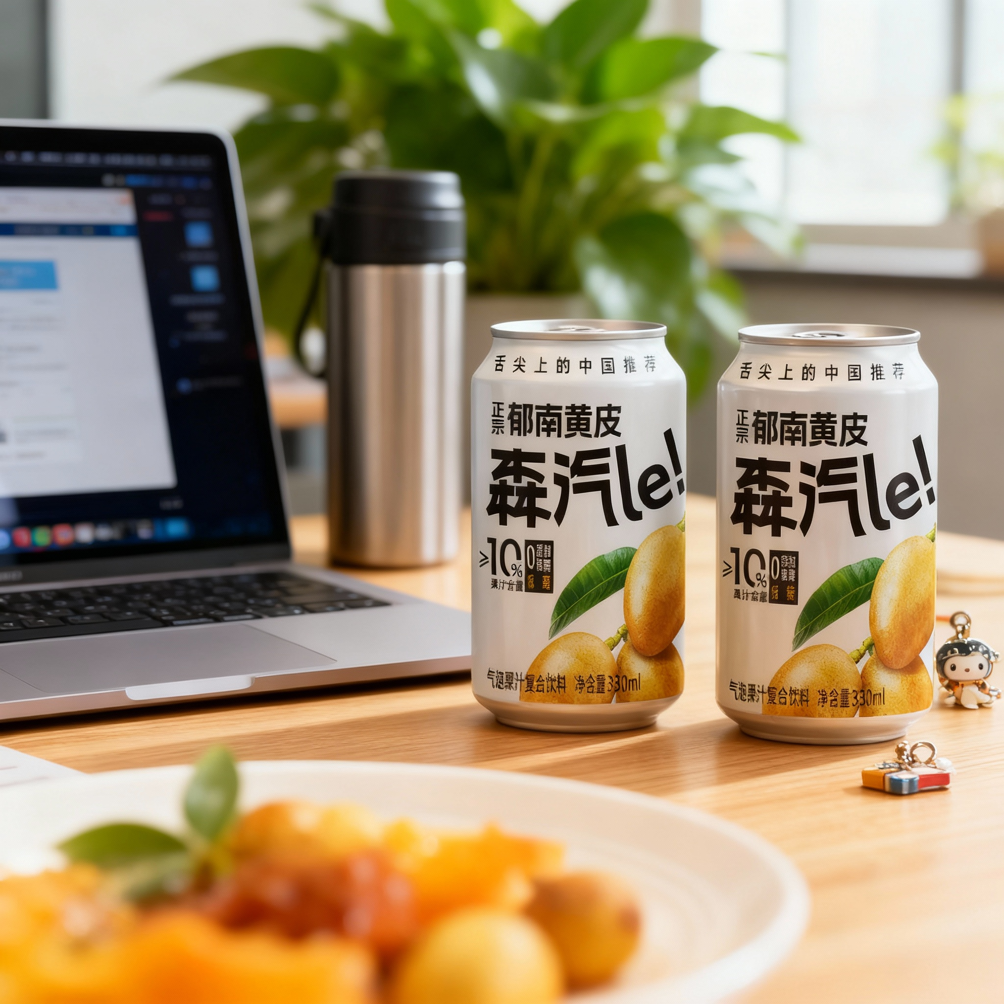 森汽了黄皮果汁含量10%气泡水