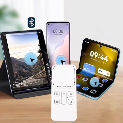 手机遥控蓝牙自拍照刷抖音触控遥控器通用多功能充电款小说阅读翻页移动大屏