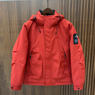 商场专柜撤柜90白鹅绒防寒保暖外套男士户外冲锋衣羽绒服加厚男款