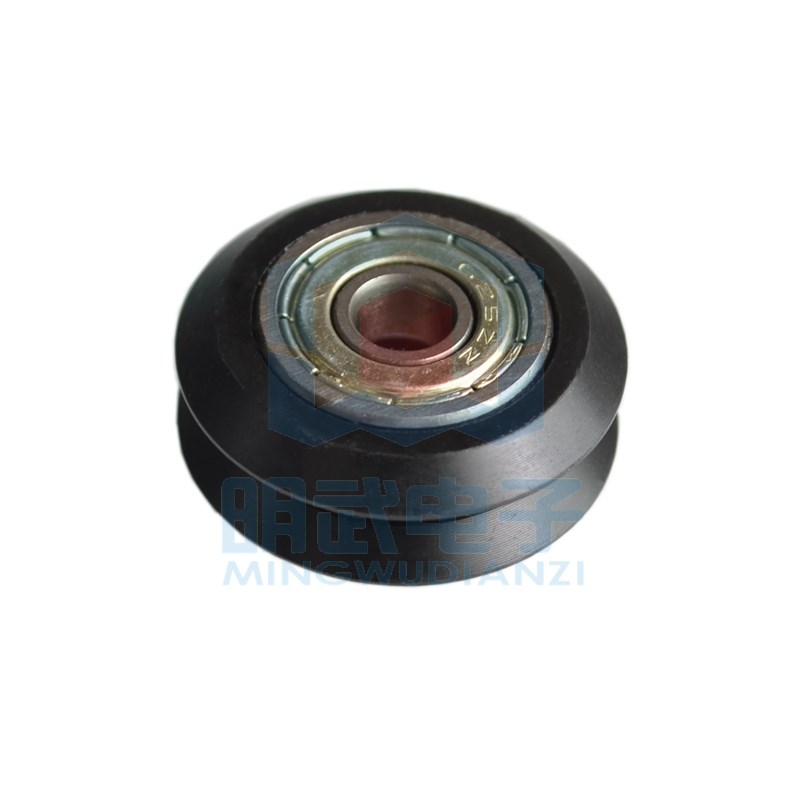 3D打印机配件 塑料滑轮滑轮被动轮培林轮惰轮滑轮 POM 黑色轴承