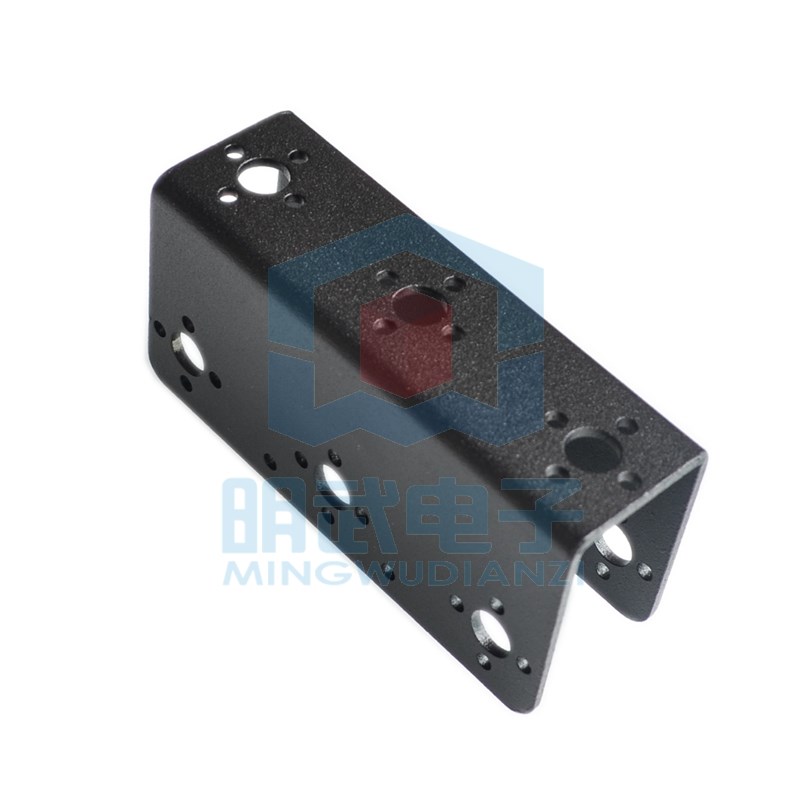 U型梁 舵机支架/配件 机械手臂 机械爪 机器人支架 黑色