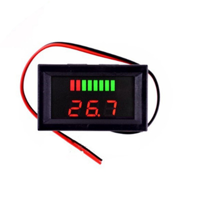 12V-48V60V72V84V电动车电瓶蓄锂电池直流电压电量表防水显示器