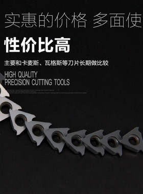 立装浅槽刀片TGF32R080 KT1505立装式内外割槽刀粒加工钢件不锈钢