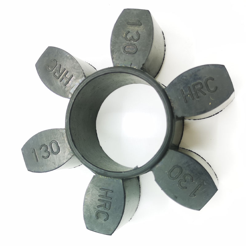 HRC联轴器缓冲垫对轮六角弹性体橡胶聚氨酯减震块130/150/180/280