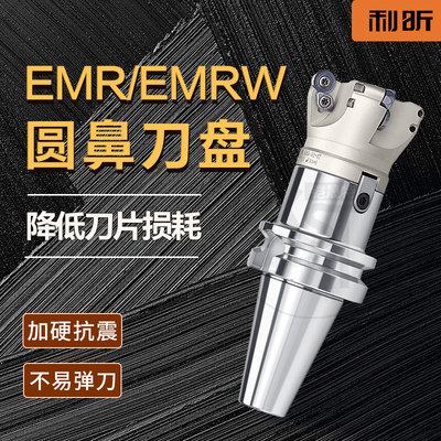 开粗铣端面铣刀盘EMR/EMRW圆鼻刀盘BT30-FMB刀柄刀盘套装6R63-22
