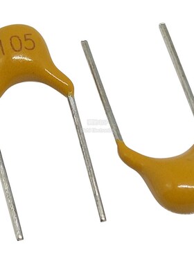 CT4独石电容 50V105M 1UF 20%误差 105P 脚距5.08mm 1000个=35元