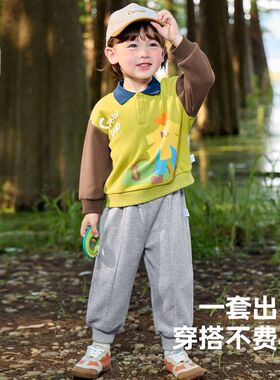 懿琪宝贝宝宝套装春秋女童卫衣长袖秋季婴儿裤子童装儿童衣服秋装