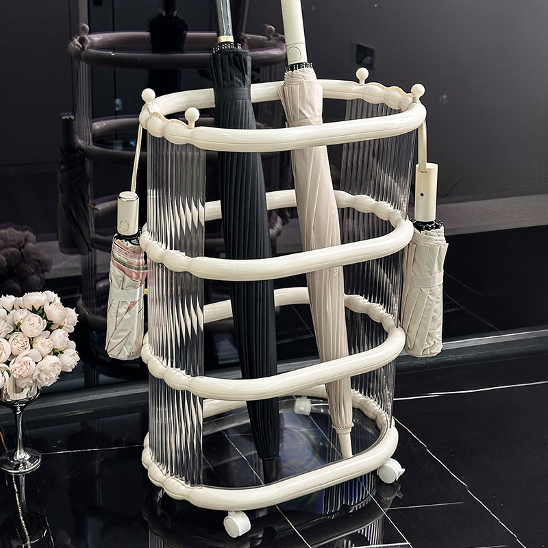 公司门口大容量雨伞收纳架可移动办公室多层商用伞架高级置物架