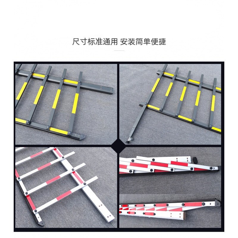 新款栅栏杆红银栅栏杆小区升降挡车杆停车场栏珊杆道闸杆带胶85*4