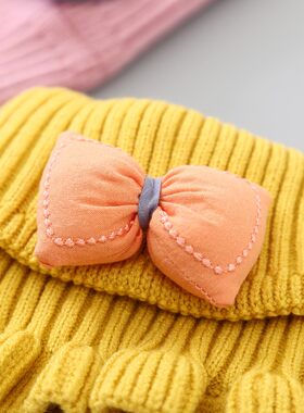 宝宝围脖冬季保暖婴儿围巾秋冬5个月-6岁1可爱女童公主套脖儿童潮