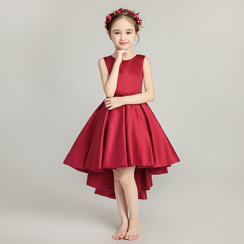 儿童礼服公主裙女童小花童婚纱晚礼服裙模特走秀钢琴演出服洋气冬