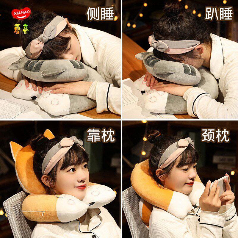 多功能午睡枕趴睡枕办公室午睡神器小学生午休趴趴枕儿童睡觉抱枕
