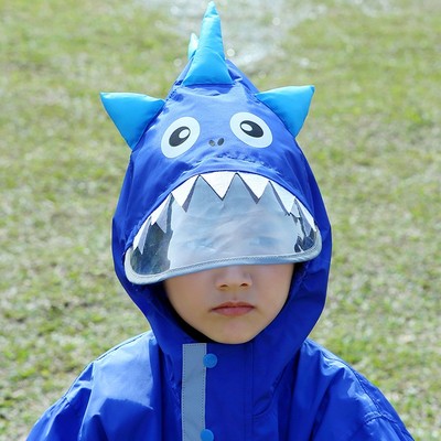 连体儿童雨衣男童女童幼儿园大小童雨衣学生宝宝斗篷式雨披防护衣
