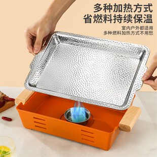 烤鱼专用盆烧烤保温炉干锅锅具网红万州烤鱼专用盘304牛蛙专用锅