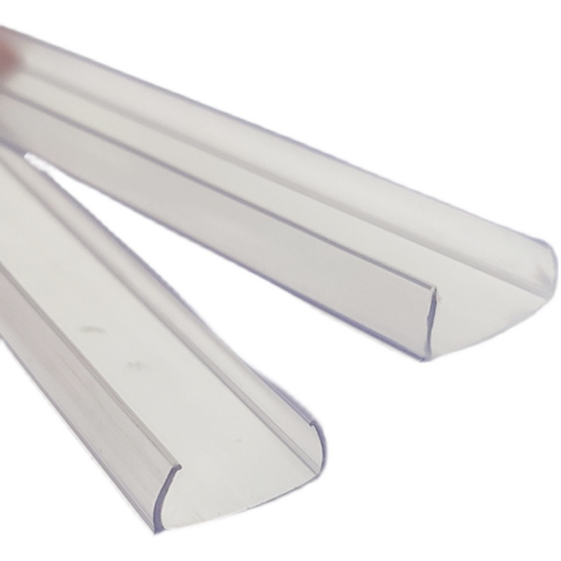 灯带卡槽室内LED固定卡扣灯条直线槽明装卡吊顶环保塑料pvc透明