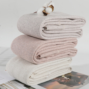 棉羊羔绒打底裤 白色保暖加绒螺纹加厚灰色连袜子 竖条女外穿秋冬季