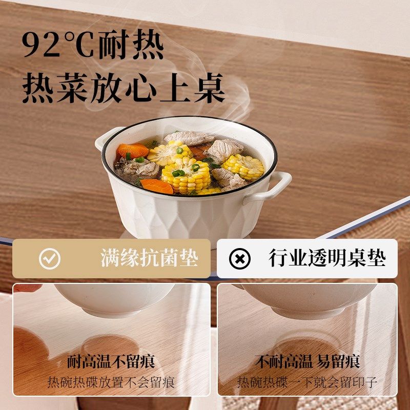 pvc透明餐桌垫软玻璃桌布免洗防油防水防烫茶几水晶板桌面保护垫,居家布艺,桌布,淘宝优惠券,粉丝福利购,淘宝优惠卷