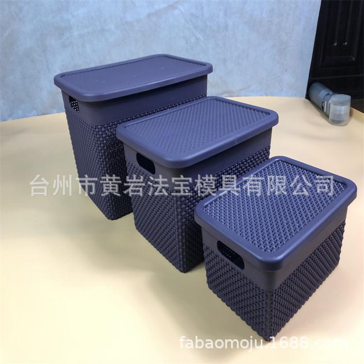 2019新款不同尺寸储物箱塑料模具 带盖子塑料箱收纳箱塑料模具优