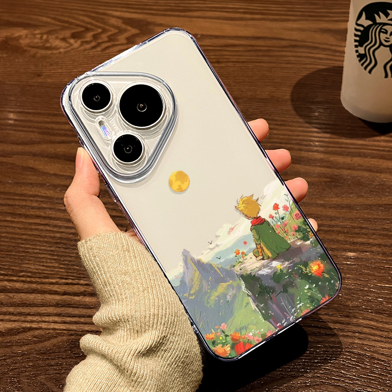 小王子华为Pura70ultra手机壳卡通荣耀300创意p60Art透明p50e女款p40软壳p30pro+新款magic7男生高级HUAWEI套