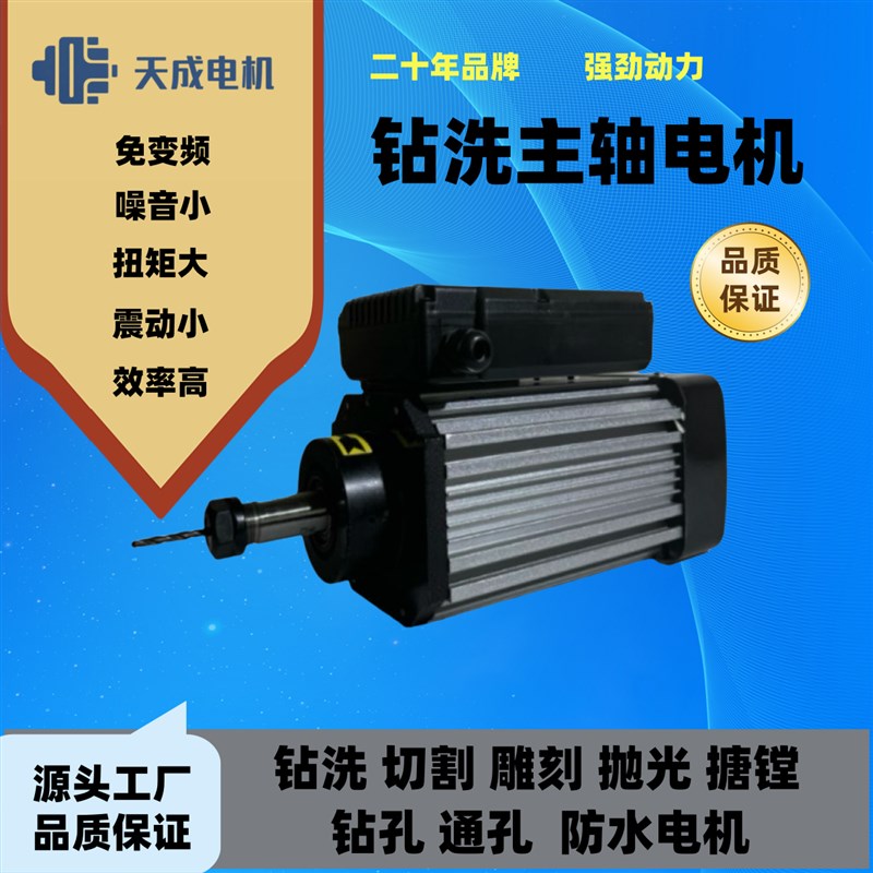 钻铣主轴电机铣床打孔木材铝材铜材门窗铣槽倒角ELR/16/20/25/32