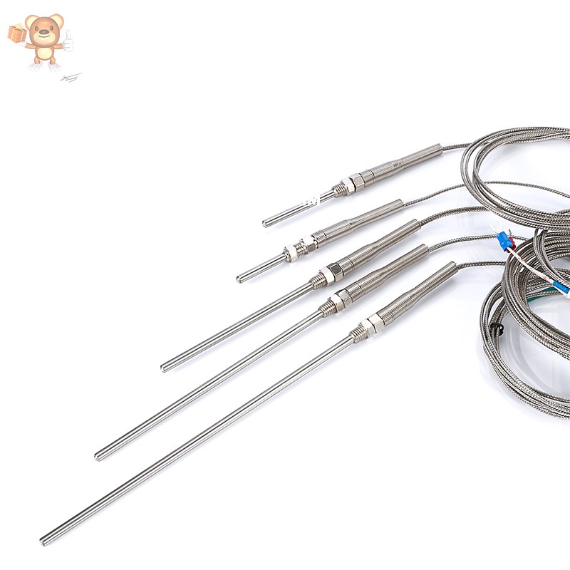 不锈钢高温dk型热电偶探头wrn探针式测温仪温度传感器粘温控电热