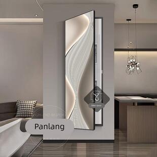 轻奢抽象电表箱装饰画大尺寸遮挡配电箱总开关电闸窄长条竖版挂画